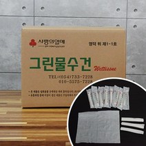 그린물수건/ 일반물수건(일반물티슈), 100g/300개*1박스
