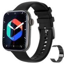 Xiaomi 화웨이 삼성 1.81 인치 블루투스 Smartwatch 남자 120 스포츠 2022 새로운 여성 로타리 키 스마트 시계 상자, 메쉬 벨트 블랙