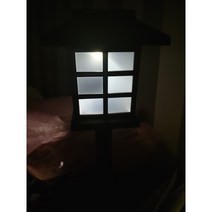 태양광 격자 정원등 야외조명 2P 캠핑 테라스 등 정원꾸미기 38cm, 흰색(1+1)