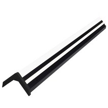 DK PE 코너보호대 DK307-W 블랙&화이트 주차장 기둥 코너 보호대, 접착식