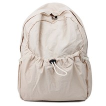 가벼운 무지 지퍼 스트링 경량 캐주얼 여행 스트릿 백팩