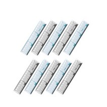 아이비스 가로 세로 방안자 2종 x 5p 세트 15cm SP11778, 블루+블랙, 10세트