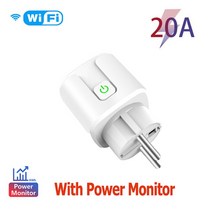 WiFi 스마트 플매트 카펫 러그16A 20A 소켓 (전원 모니터 타이밍 기능 포함) Tuya Smart Life APP 컨트롤은, 02 WIFI 20A