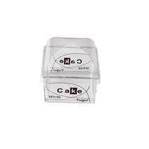 디저트 용기 티라미수 보틀케이크 티라미슈 케이스 컵과일 도시락 빙수 사각, 컵뚜껑+푸딩스푼각50