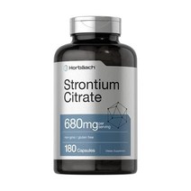 스트론튬 시트레이트 680mg | 180캡 비GMO 글루텐 프리 보충제 호바흐의BGSL
