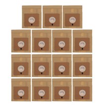 15pcs 진공 청소기 먼지 종이 봉지 100*110mm 직경 50mm 액세서리 부품 부품, 다크 카키