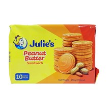 줄리스 피넛버터 샌드위치 크래커, 150g, 10개