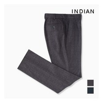 [브루노바피(남성)] [INDIAN] 글렌체크 트리코트 본딩 바지_MITDLVWA111