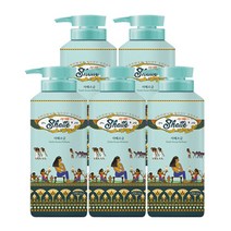 무궁화 샤워 때비누 사해소금, 900ml, 5개