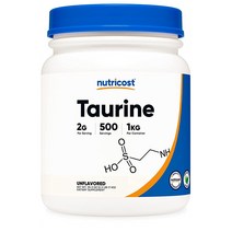 뉴트리코스트 Taurine 타우린 파우더 분말 2.2LBS 1KG, 1개