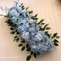 웨딩카장식 자동차 50100cm diy 꽃 벽 배열 용품 실크 모란 장미 인공 꽃 행, 100cm, 열하나
