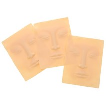 반영구화장 반영구재료 타투용품 메이크업연습용 실리콘스킨 눈썹 입술을위한 3pcs 3d, 보여진 바와 같이