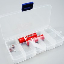 10칸 정리박스 투명정리함 건전지 부품, 1개