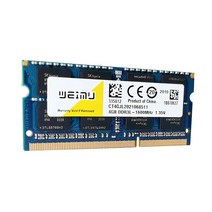 DDR3 2GB 4GB 8GB SODIMM RAM 노트북 추억 PC3 8500 10600 12800 1066 1333 1600 1866MHz Ram, 09 DDR3L 1600 1x4GB