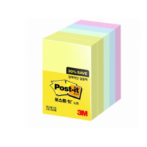 쓰리엠 포스트잇 노트 알뜰팩 656-5A, 4색, 6개