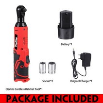 충전임팩 전동 렌치 임팩트렌치 세트 전기 임팩트 직각 무선 충전 래칫, 배터리 1개