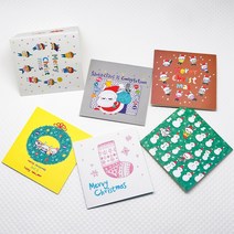밀로 성탄축하 ver2 크리스마스카드 20종 1세트