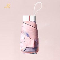 NUNUHANA 아름다운 꽃 휴대용 6단 미니 양산 겸용 우산 #304