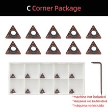 HIFESON-공압 모따기 건 도구 에어 미니 그라인더 디버링 베벨링 트리밍 기계 금속 수리용 30000RPM 1, 4.10pcs C heads