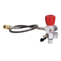 에어 필링 스테이션 어댑터 충전 밸브 이중 압력 게이지 소방용, 06 Silver 14UNF