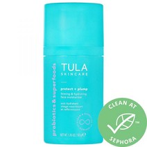 툴라 스킨케어 프로텍트 + 통통한 펌핑 & 수분 공급 얼굴 보습제 TULA Skincare 338008, 1.6 oz/ 46 g