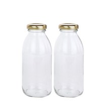 밀크티병 300ml x 48p + 골드캡, 1세트