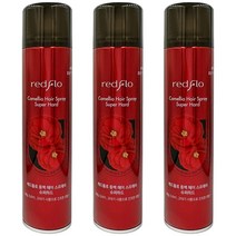 3개)꽃을든남자 레드플로 동백헤어스프레이 슈퍼하드300ml, 3개, 300ml