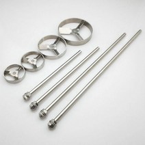 스텐용접봉 실험실 OD 50mm/60mm/80mm/100mm 스테인레스 스틸 터빈 타입 교반기 패들 교반 블레이드 또는 믹싱로드 1 개분산, Rod(Length 400mm)