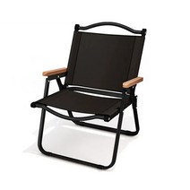 니라이프 야외 접이식 의자 휴대용 캠핑 피크닉 의자, 라지(L), 1, 블랙