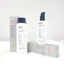 빌리프 건성 단품 2종 세트 /위치헤이즐 토너200ml+크리미 모이스처라이저 125ml 구성+숨 샤섀 3장, 1개