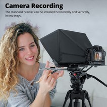 프롬프터Ambitful-T14 텔레프롬프터 큰 화면 전문가용 인터뷰 접이식 스마트폰 DSLR 카메라 라이브 비, 01 T14
