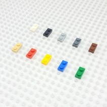 요고요 레고 호환 부품 커스텀 벌크 브릭 블럭 타일 플레이트 100G 소포장 패키지, [플레이트 1 x 2] 파란색 100G