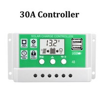 태양광 전지 패널 400w 태양 12v 방수 단결정 태양 자동차 요트 rv 배터리 충전기 전원 시스템 10-30a 컨트롤러, 30a 컨트롤러