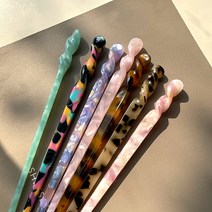 당고머리 올림머리 똥머리 스틱밴드 헤어끈 만두머리 똥머리 스틱밴드 헤어끈 만두머리 곱창밴드, 3-비녀-퍼플마블, 본상품선택