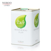 노루페인트 순앤수 플러스 18L 친환경 벽지대용페인트 냄새NO, 라이트그레이