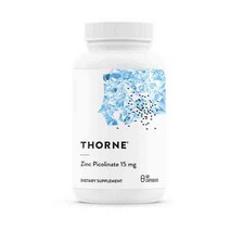 Thorne Research Zinc Picolinate 15 mg 쏜리서치 아연 피콜리네이트 15mg 60정, 1개, 1