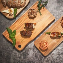천연 티크나무 플레이팅 원목 도마 9종 회 피자 다과 초밥 플레이팅 서빙도마, 서빙 Atype-1
