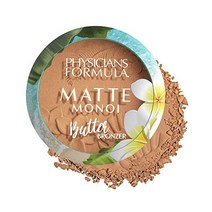 Physicians Formula 매트 모노이 버터 브론저 매트 브론저 파우더 페이스 메이크업 피부과 전문의 테스트 완료 라이트 브론저