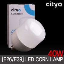 씨티 LED전구 글러브 40W E26.E39 크림벌브 전구 보안등, E39/주광색, 1
