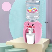 미니 정수기 필터 간이 휴대용 자취 1인가구 몬테소리 방법 교육용 워터 디스펜서 어린이 마시는 분수 장치 주방 장난감 선물, [03] mini pink  18CM