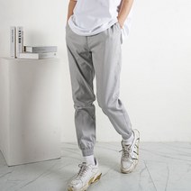 남성용 데일리 베이직 조거 밴딩 팬츠