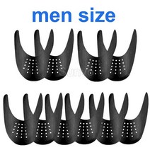 신발관리기 살균 건조 소독 관리 기 신발 운동화 운동화를위한 5 Pair 구두 들것 Anti Crease Protector 발, 02 Black - Men size