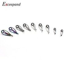 exceepand sliver free of tangle top tip guide for spining casting 낚싯대 빌딩 수리 raibow eye line ring, 은색 6x2.0