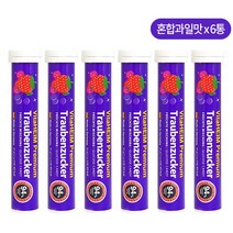 비타하임 포도당캔디 혼합과일맛 포도당사탕 20정, 6개, 44g