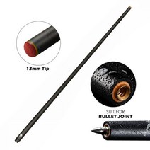 카본큐대 당구큐대 3쿠션 개인큐 당구POINOS 당구 샤프트 전문 블랙 카본 풀 10.8mm/11.75mm 비용 효율적, 13mm bullet poinos