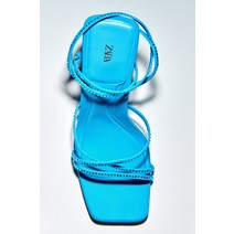 국내정품 ZARA 자라 글리터 하이힐 샌들