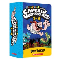Captain Underpants #1~#6 Box Set (Color Edition), Scholastic, 9789814855792, Dav Pilkey