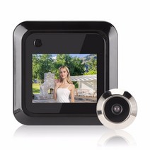 현관cctv 감사카메라 반려동물 cctv 무인카메라 2.4 인치 컬러, 협력사, 검은색