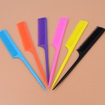 비비드 컬러 꼬리빗 1p 염색빗 미용실빗 머리손질 유용 가름마 컷트 파마 슬림 얇은