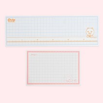 카카오프렌즈 데일리 커팅 매트 라지+스몰 세트, 라지 라이언 1개, 스몰 라이언 1개